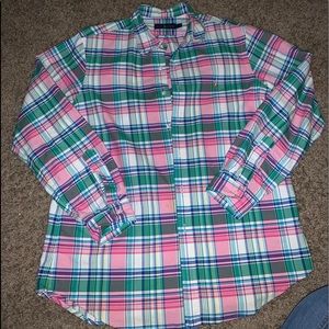 Long sleeve button up polo 👕